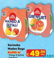SERİNOBA MADEN SUYU 6X200 ML